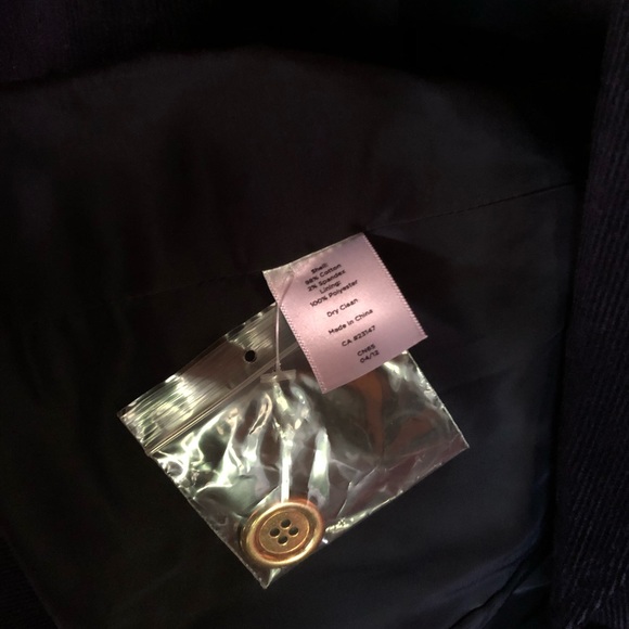 Talbots Navy Corduroy Blazer Size 4 NWOT - Picture 6 of 12